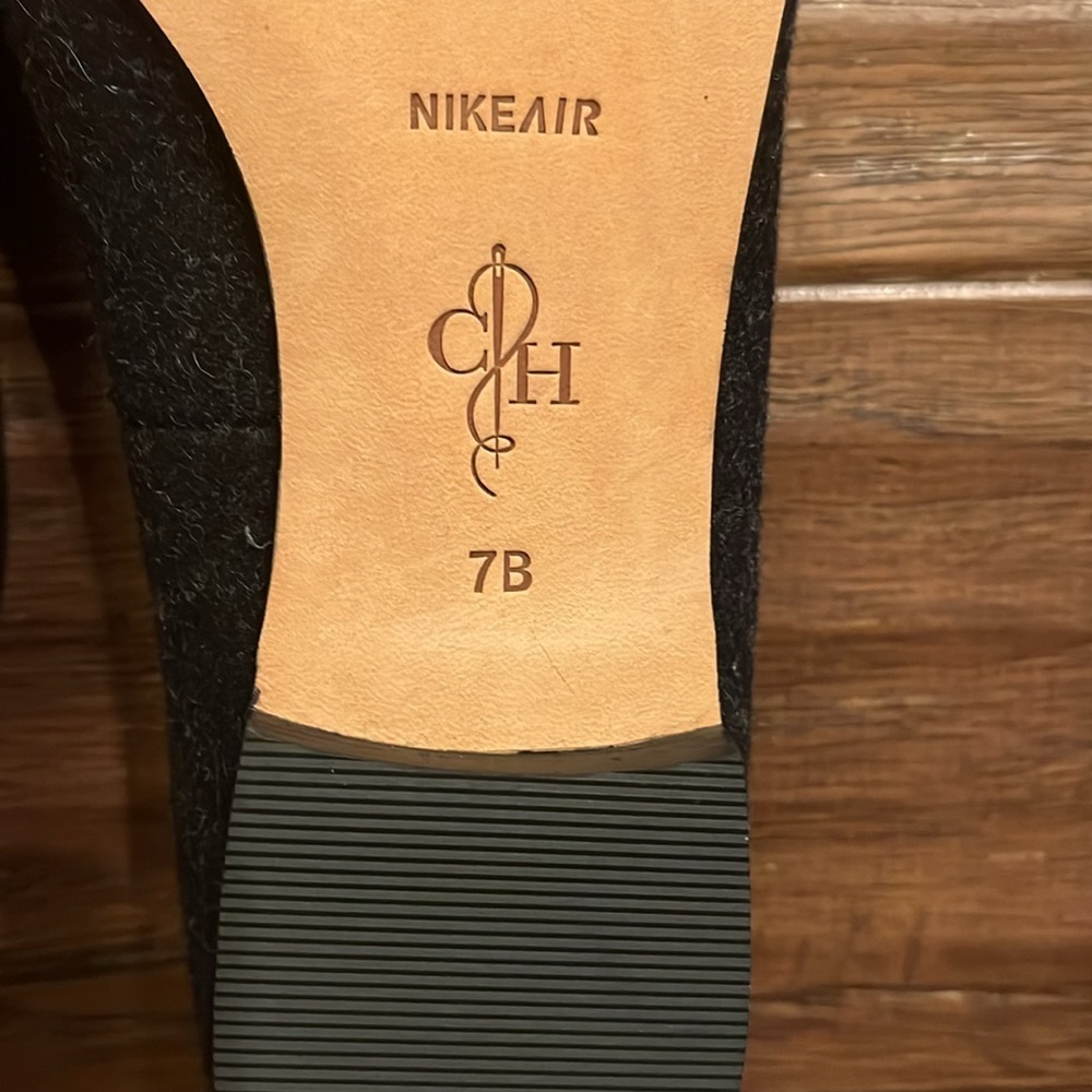 Cole Haan Nike Sabrina Women’s Charcoal Wool Driving Suede Trim Loafers 7 - Picture 5 of 6